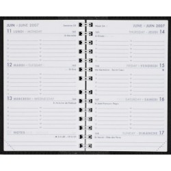 Agenda 13 cm GOYA Noir Agenda Moderne