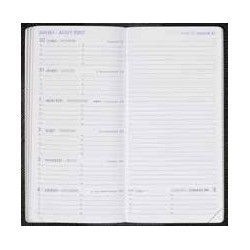 Agenda 17 cm CAMARGUE Noir Agenda Moderne