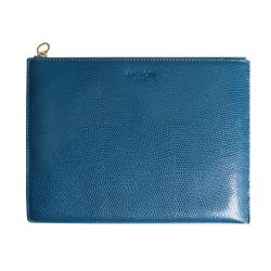 Pochette zippée Bornéo bleu canard Mignon