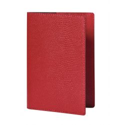 Etui passeport Bornéo rouge garance Mignon