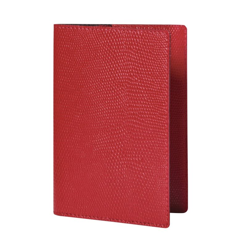 Etui passeport Bornéo rouge garance Mignon