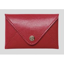 Mini enveloppe Bornéo rouge garance Mignon