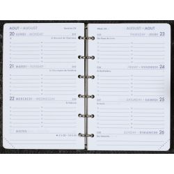 Agenda 13 cm GLOSSY bleu roi avec pate Agenda Moderne (2025)