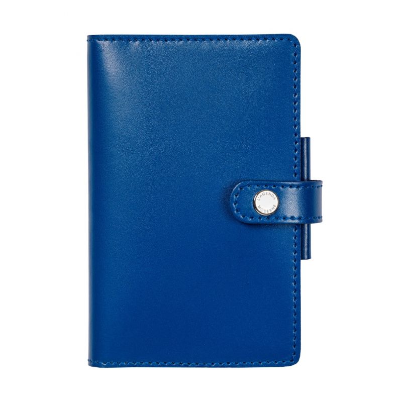 Agenda 10 cm GLOSSY bleu roi avec pate Agenda Moderne (2025)